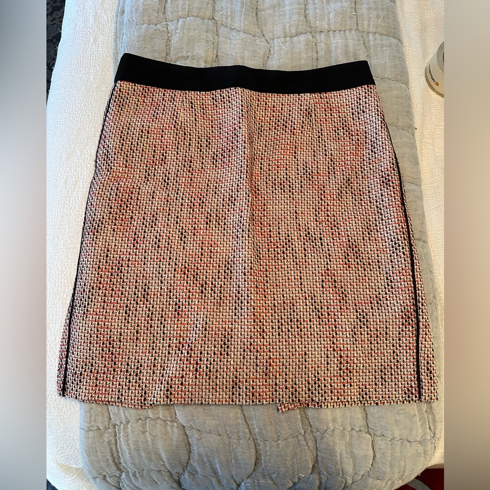 Banana republic red and black pencil skirt size 12